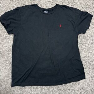 Polo by Ralph Lauren Men's Tee in Black with Red Logo